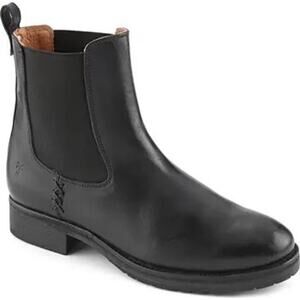 Frye Melissa Double Sole Black Chelsea Boot Size 9 New